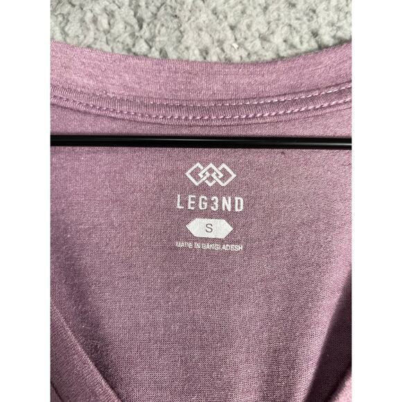 Pink V-Neck Lightweight Performance Tee Short Sleeve Polyester Shirt Women S - Picture 8 of 8